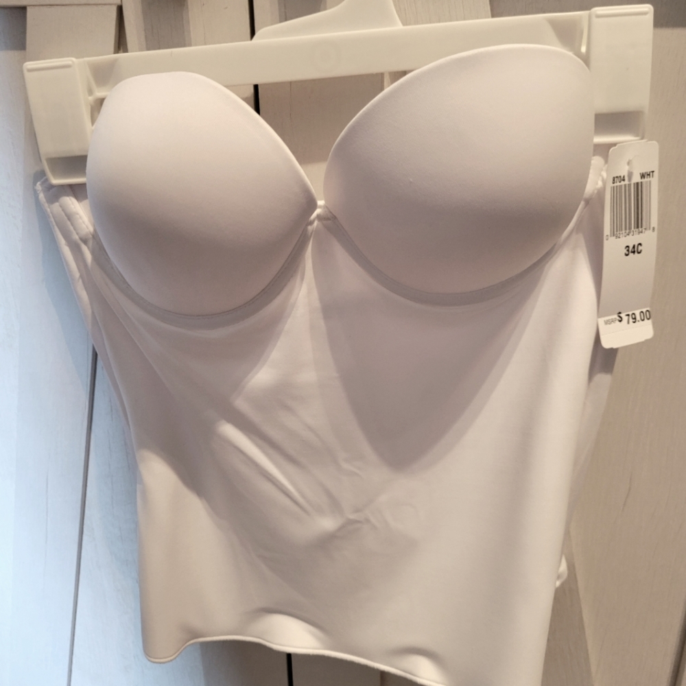 Strapless long-line bra